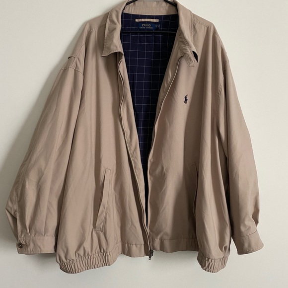 Vintage Oversized Tan Ralph Lauren Polo Ski Jacket - Picture 1 of 6